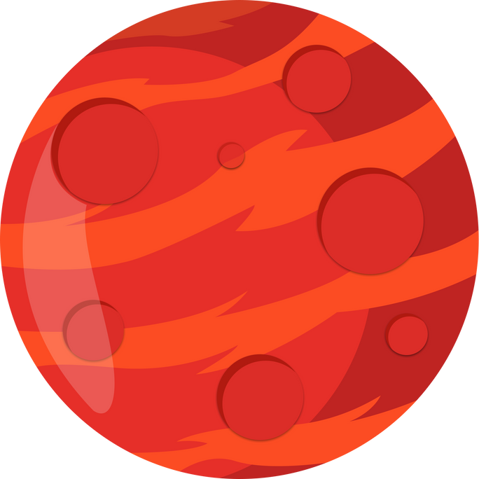 Planet Mars Icon